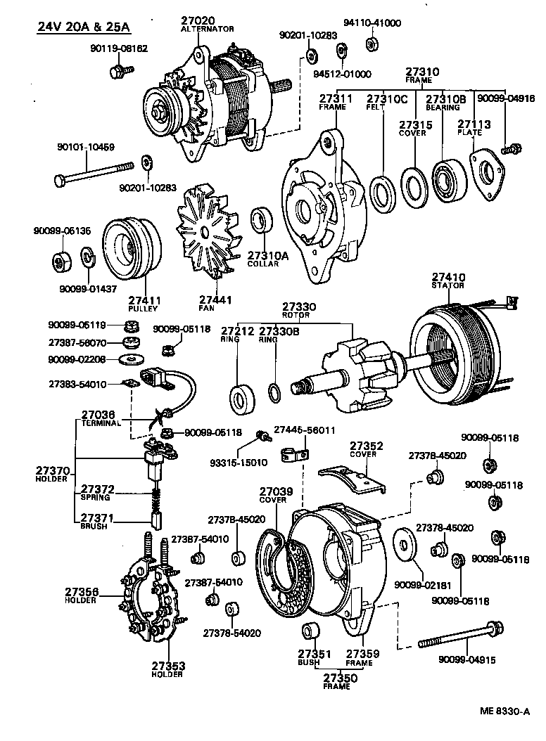  COASTER |  ALTERNATOR