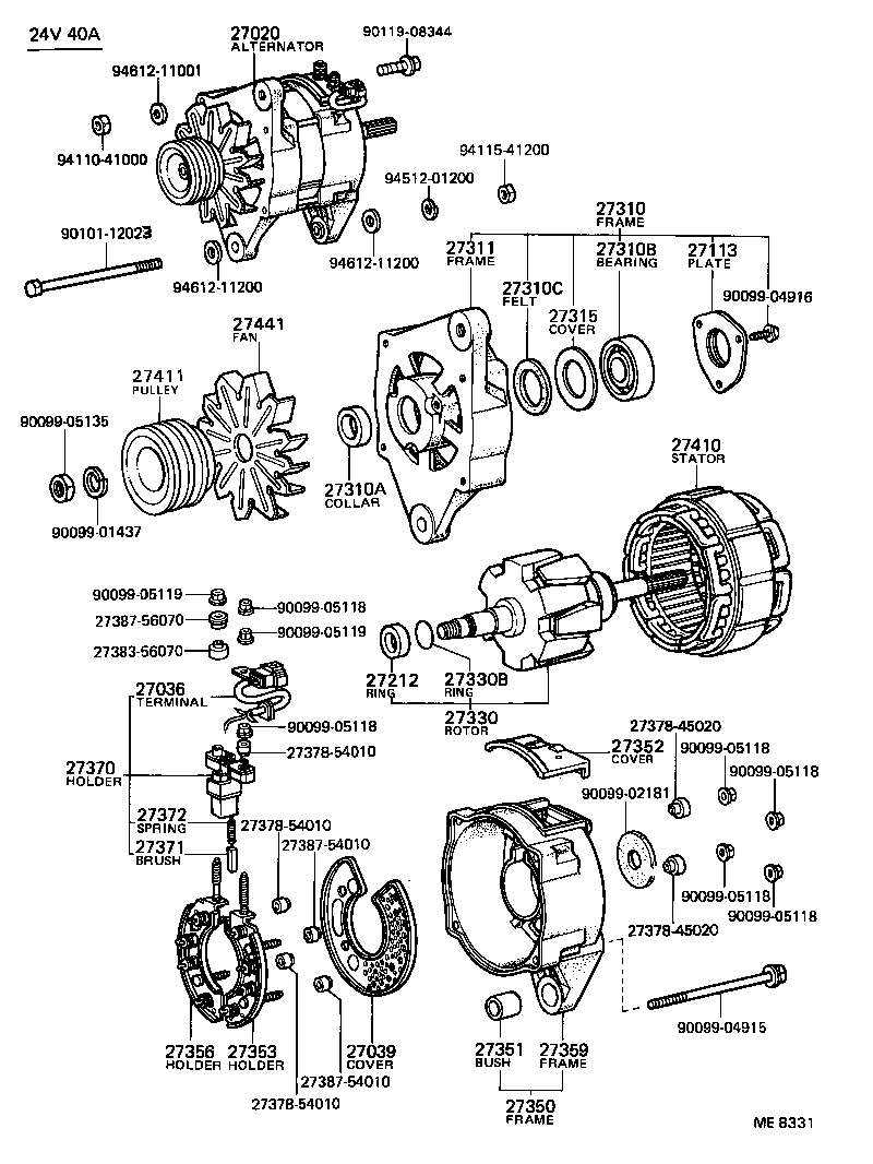  COASTER |  ALTERNATOR