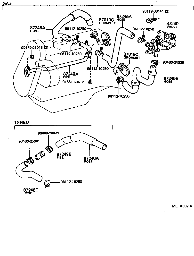  CELICA |  HEATING AIR CONDITIONING WATER PIPING