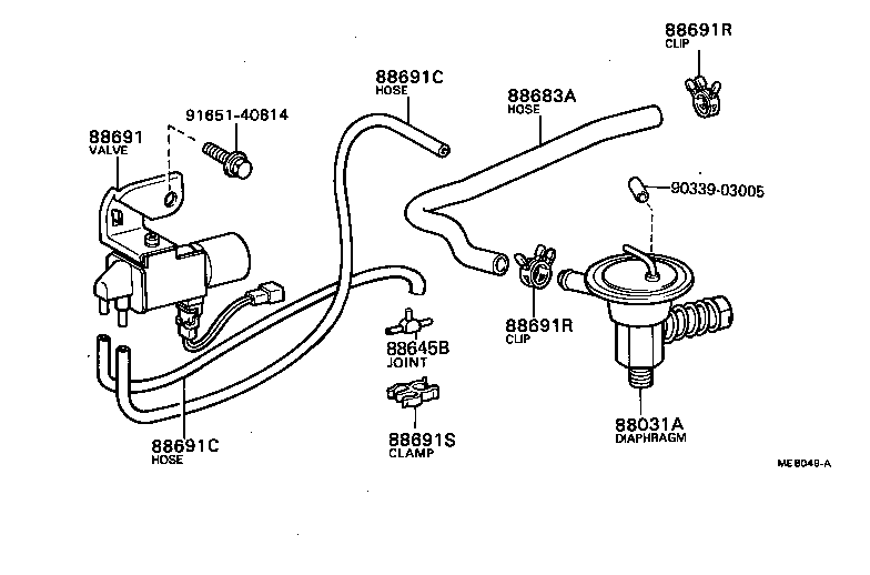  SOARER |  HEATING AIR CONDITIONING VACUUM PIPING