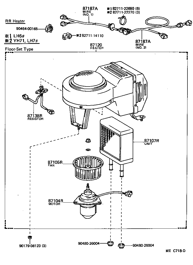  HIACE VAN WAGON |  HEATING AIR CONDITIONING HEATER UNIT BLOWER