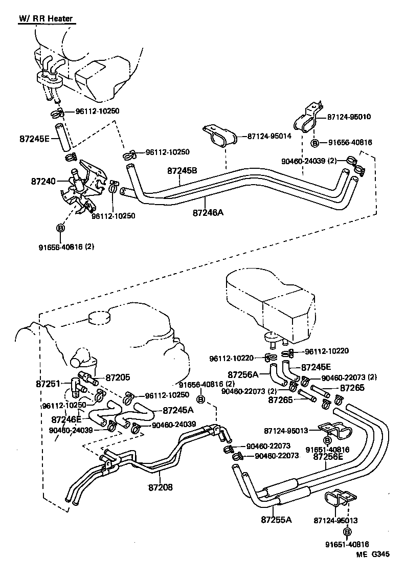  HIACE TRUCK |  HEATING AIR CONDITIONING WATER PIPING