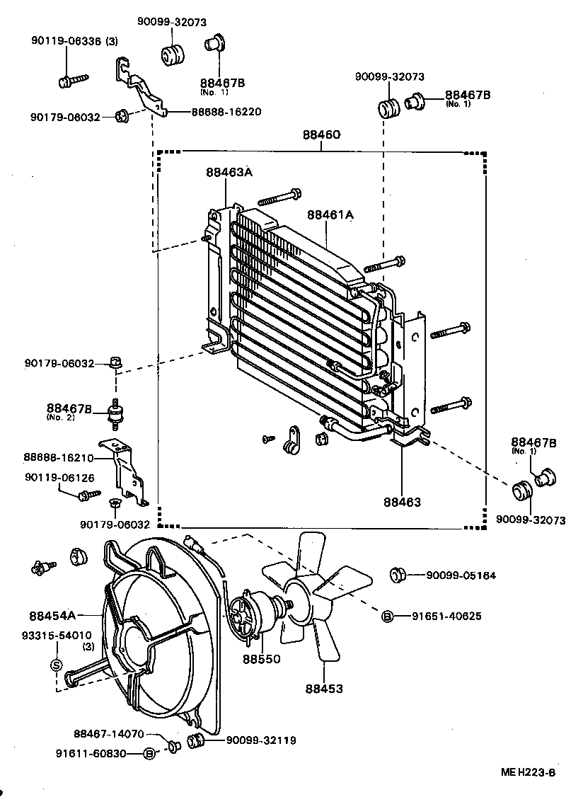  COROLLA 2 |  HEATING AIR CONDITIONING COOLER PIPING