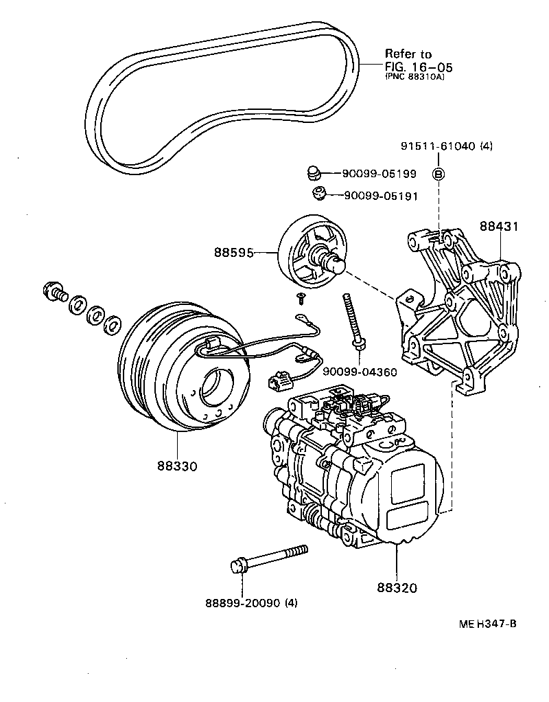  COROLLA 2 |  HEATING AIR CONDITIONING COMPRESSOR