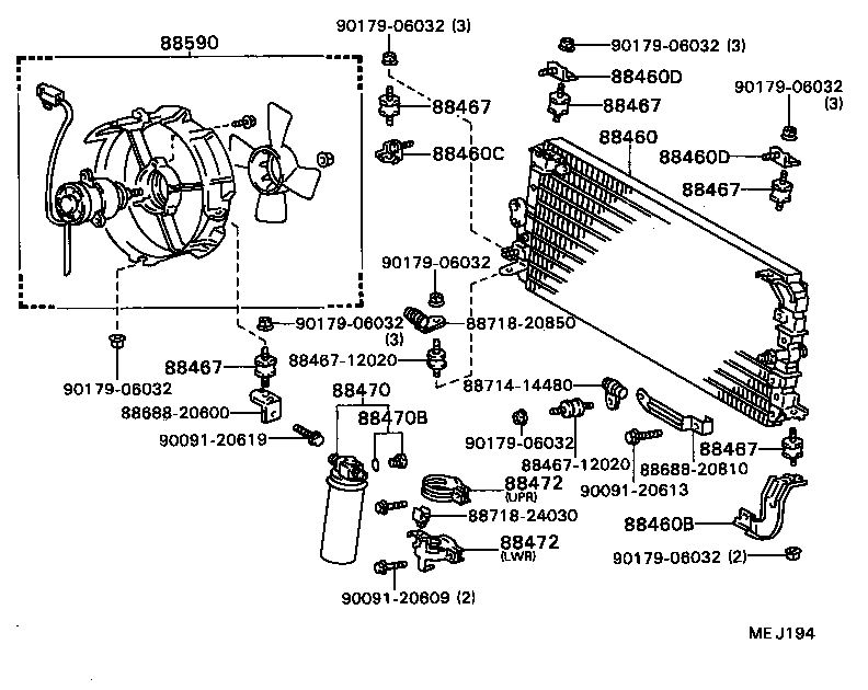  CELICA |  HEATING AIR CONDITIONING COOLER PIPING