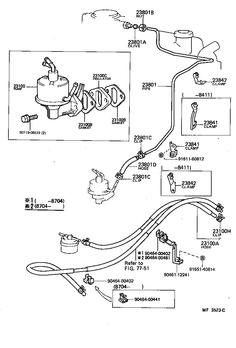  LAND CRUISER VAN |  FUEL PUMP PIPE