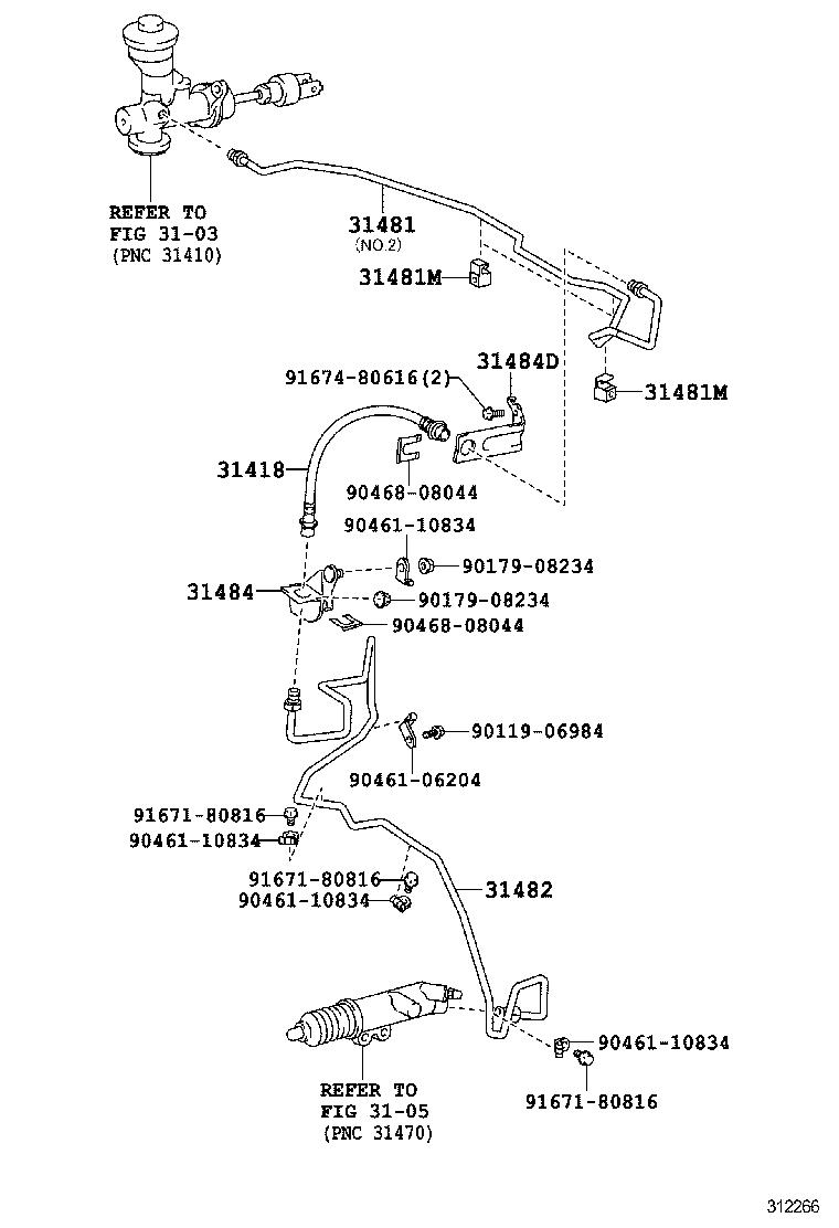  LAND CRUISER 70 |  CLUTCH PEDAL FLEXIBLE HOSE