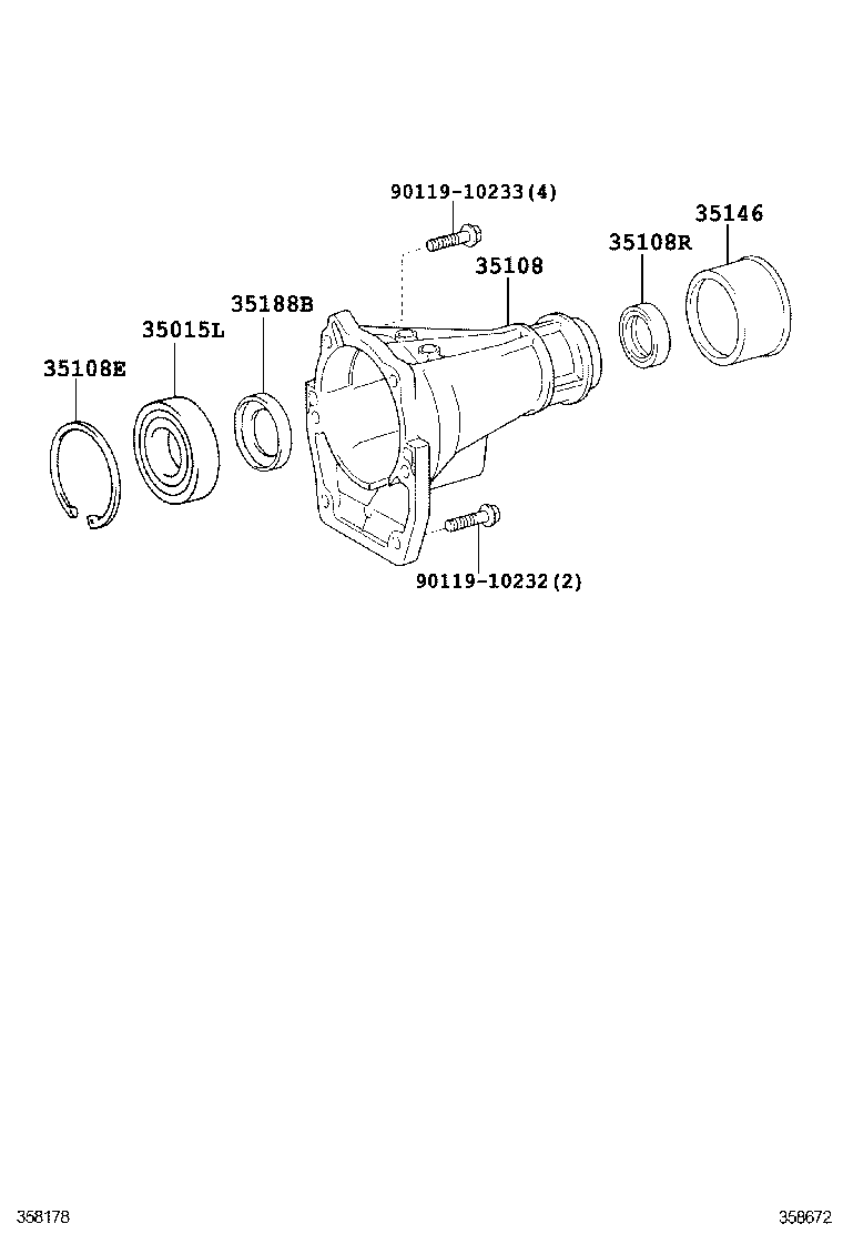  IS250 350 |  EXTENSION HOUSING ATM