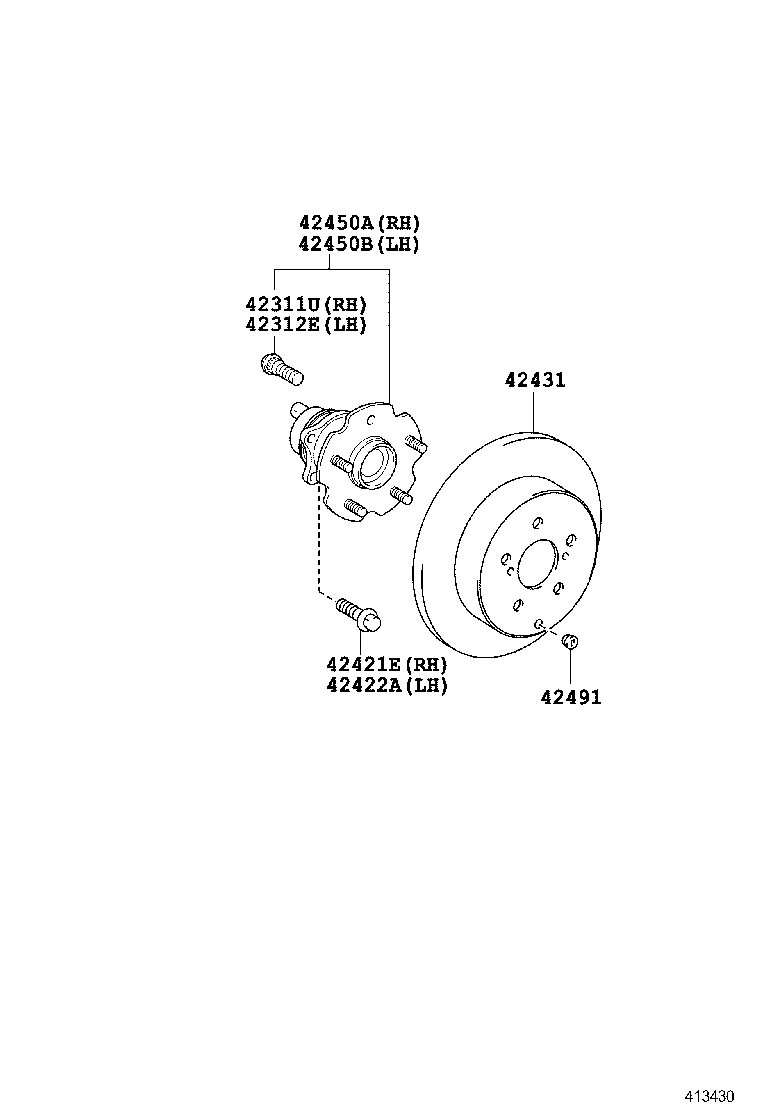  PRIUS V |  REAR AXLE SHAFT HUB