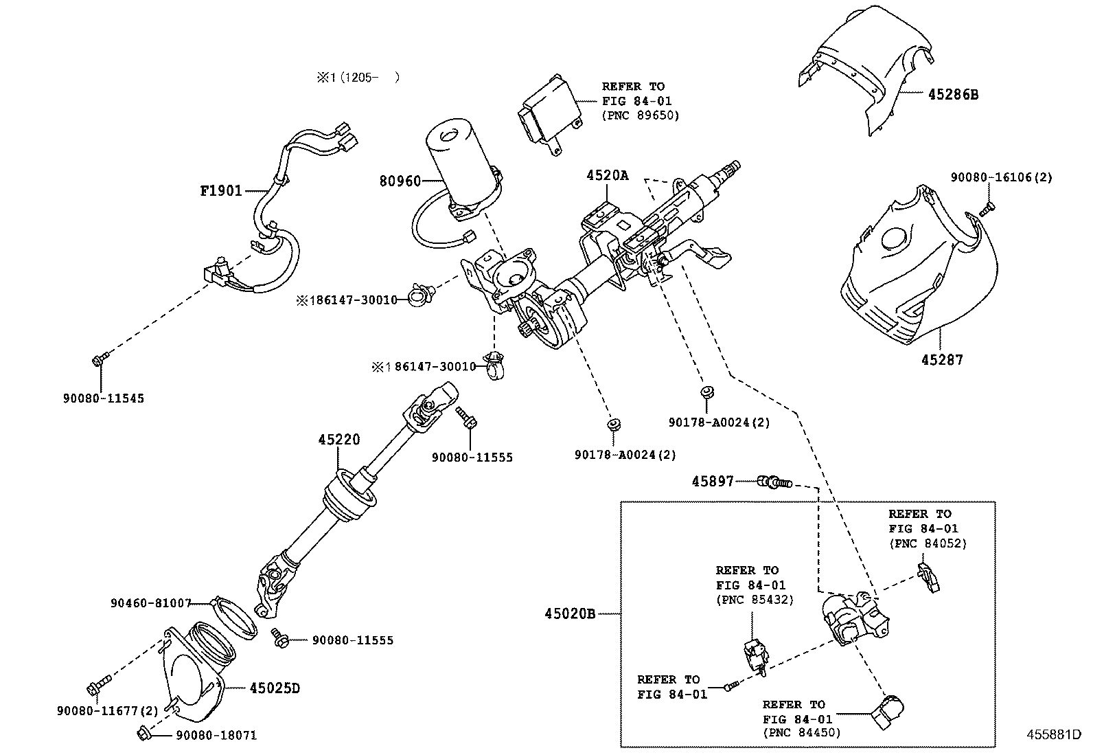  CAMRY |  STEERING COLUMN SHAFT