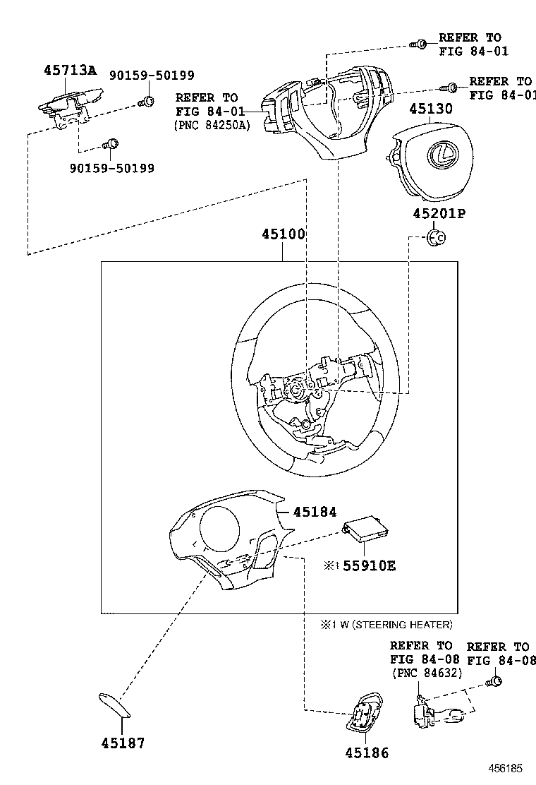  ES250 350 300H |  STEERING WHEEL