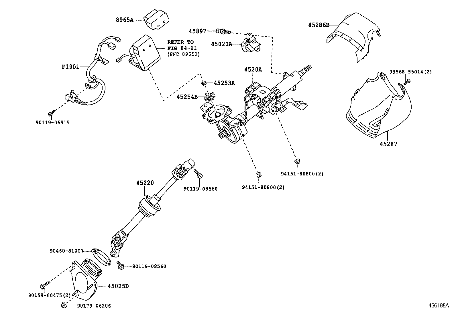  ES250 350 300H |  STEERING COLUMN SHAFT