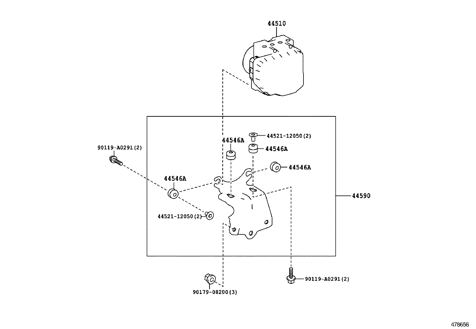  RAV4 NAP |  BRAKE TUBE CLAMP