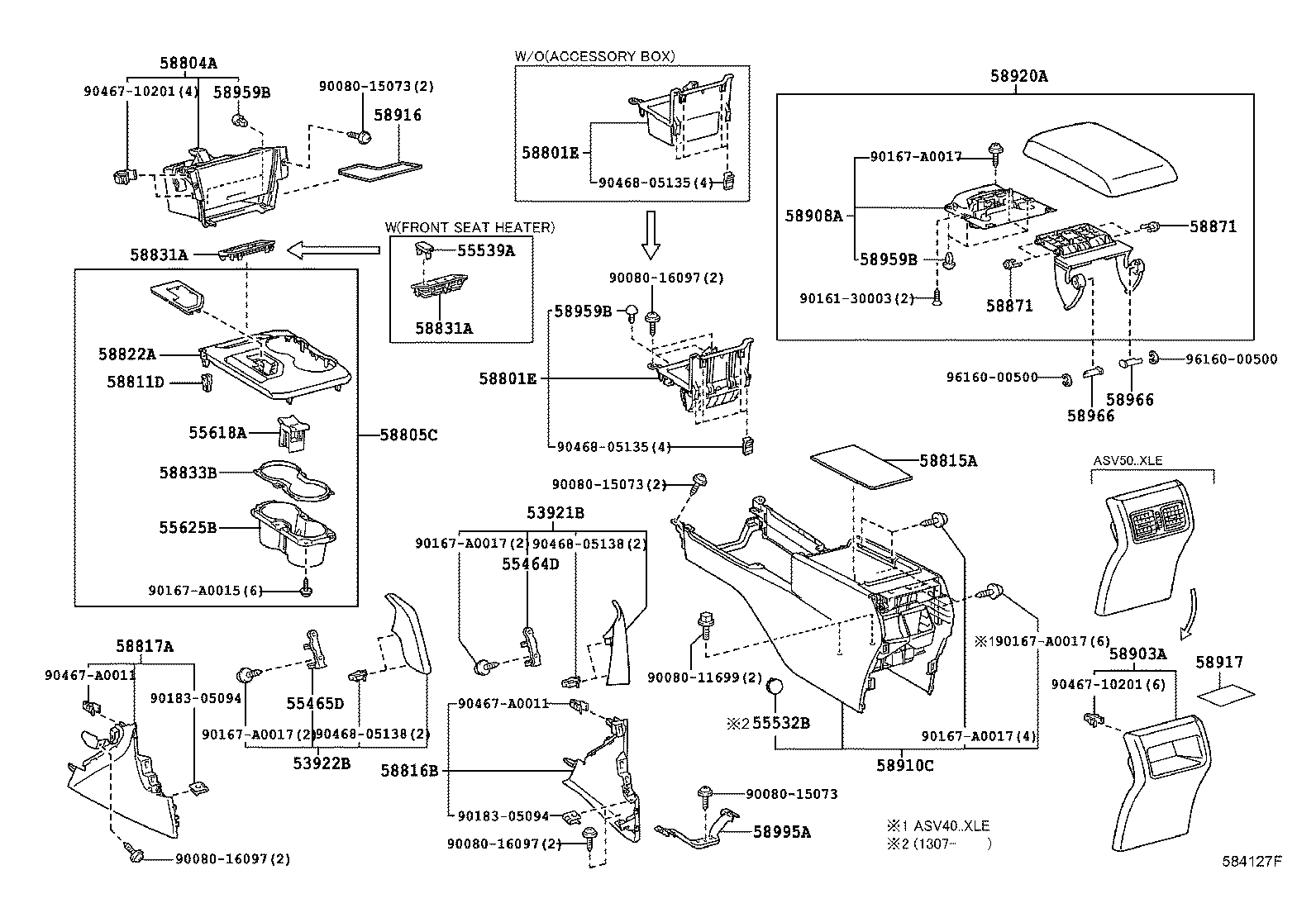  CAMRY |  CONSOLE BOX BRACKET