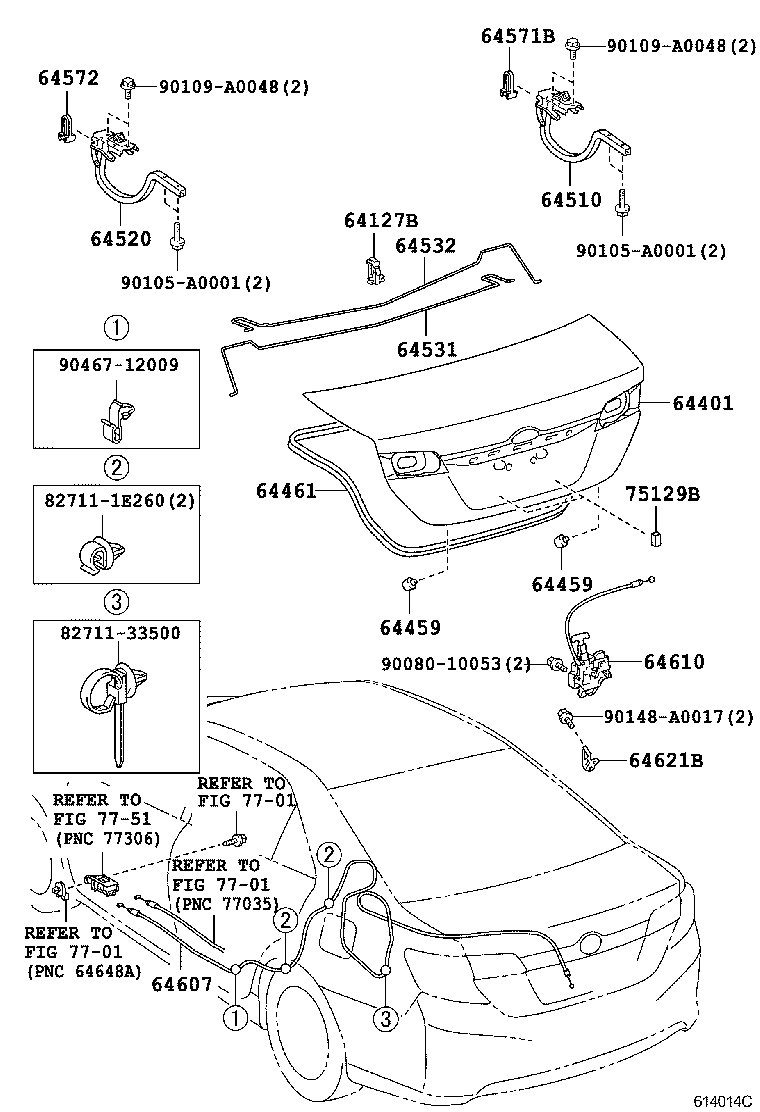  CAMRY |  LUGGAGE COMPARTMENT DOOR LOCK