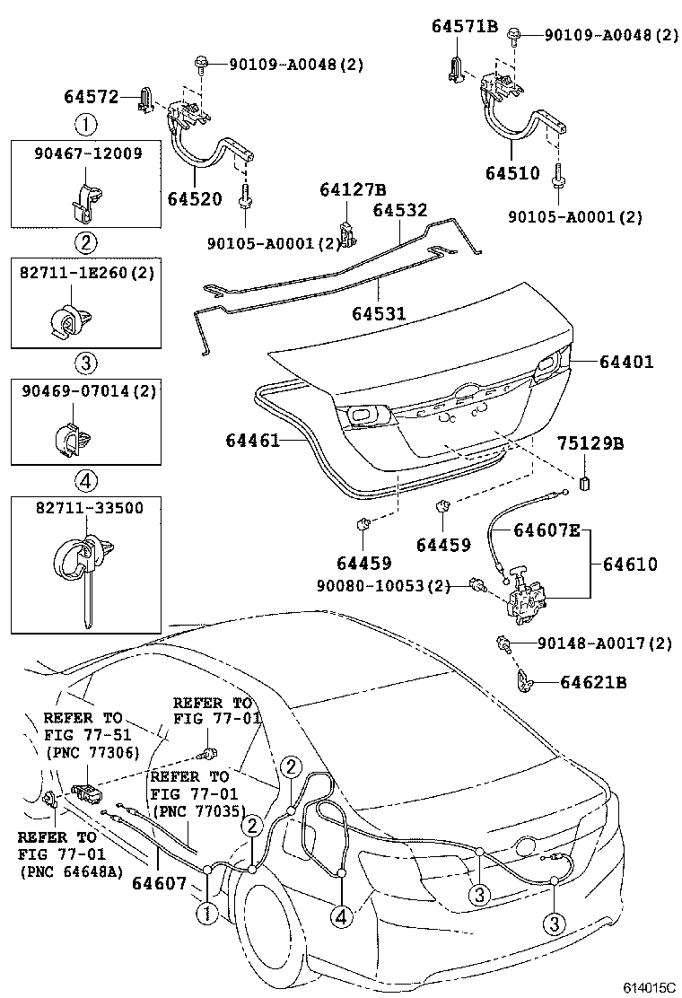  CAMRY |  LUGGAGE COMPARTMENT DOOR LOCK