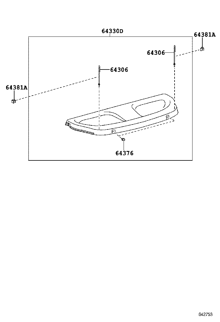  YARIS JPP |  DECK BOARD DECK TRIM COVER