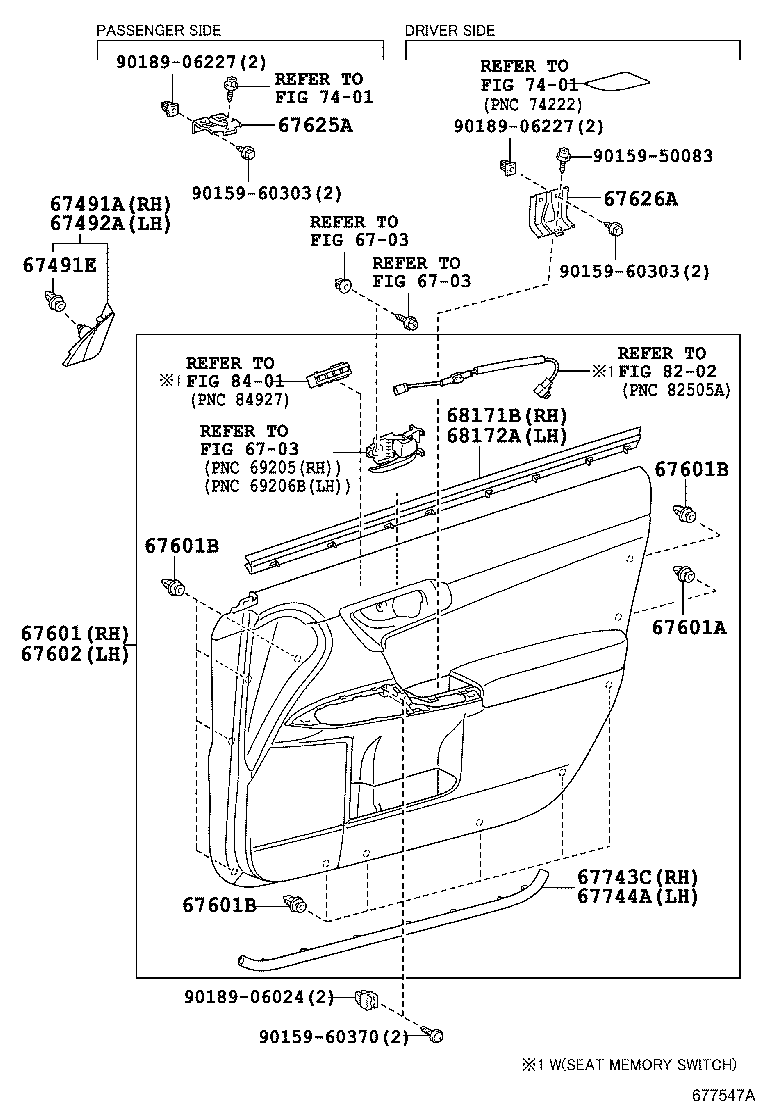  CT200H |  FRONT DOOR PANEL GLASS