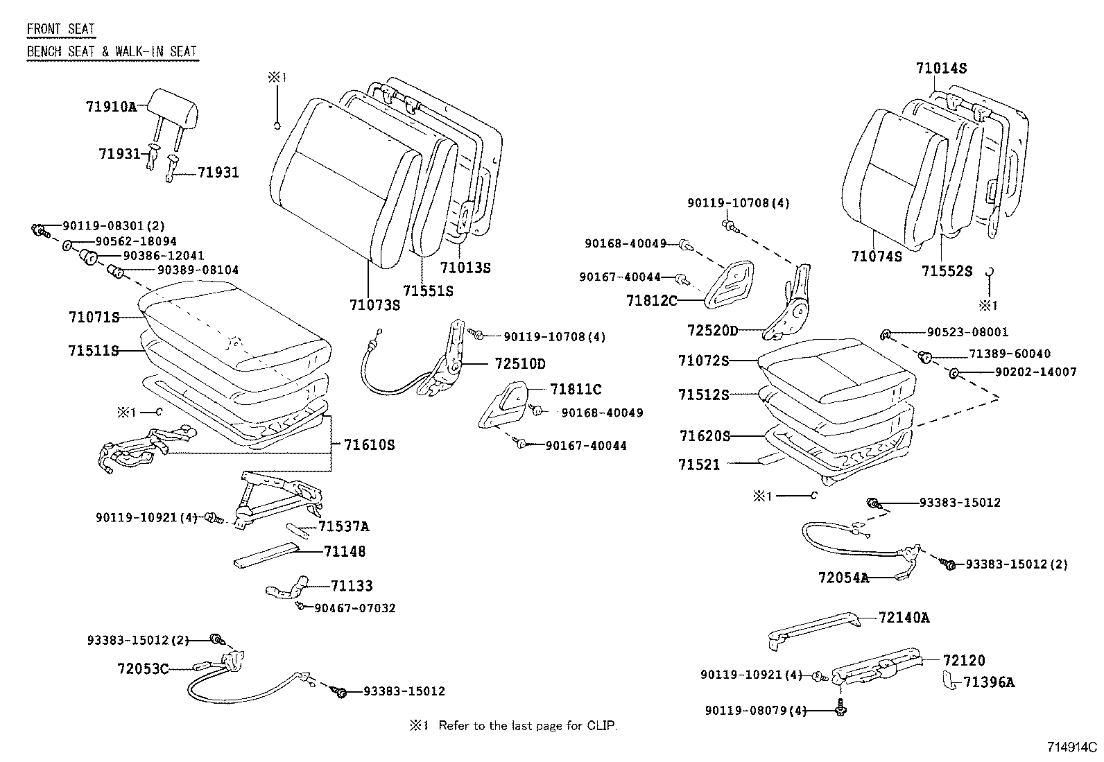  LAND CRUISER 70 |  SEAT SEAT TRACK