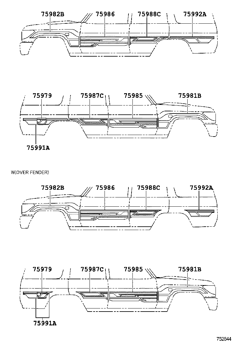  LAND CRUISER 70 |  BODY STRIPE