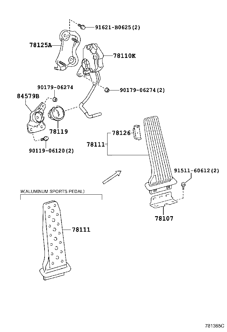  GS250 350 450H |  ACCELERATOR LINK