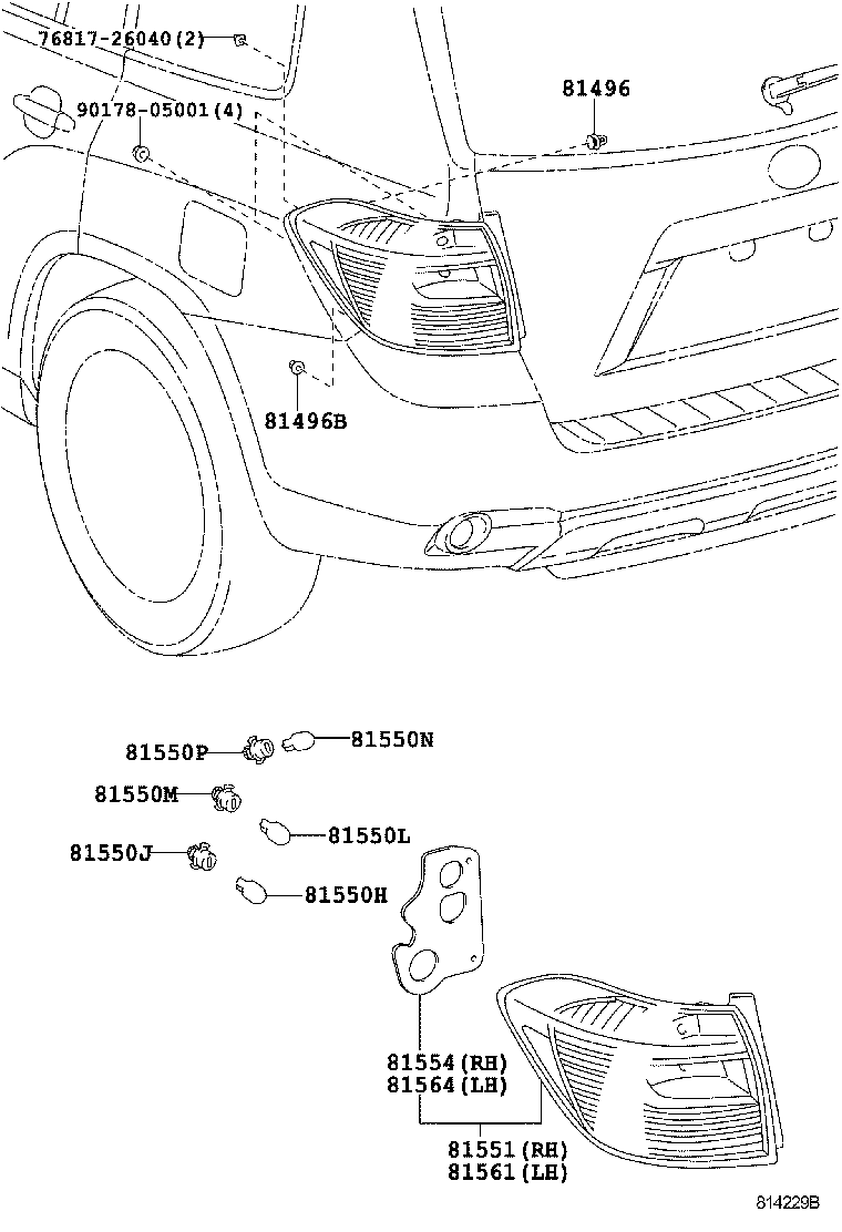  HIGHLANDER |  REAR COMBINATION LAMP