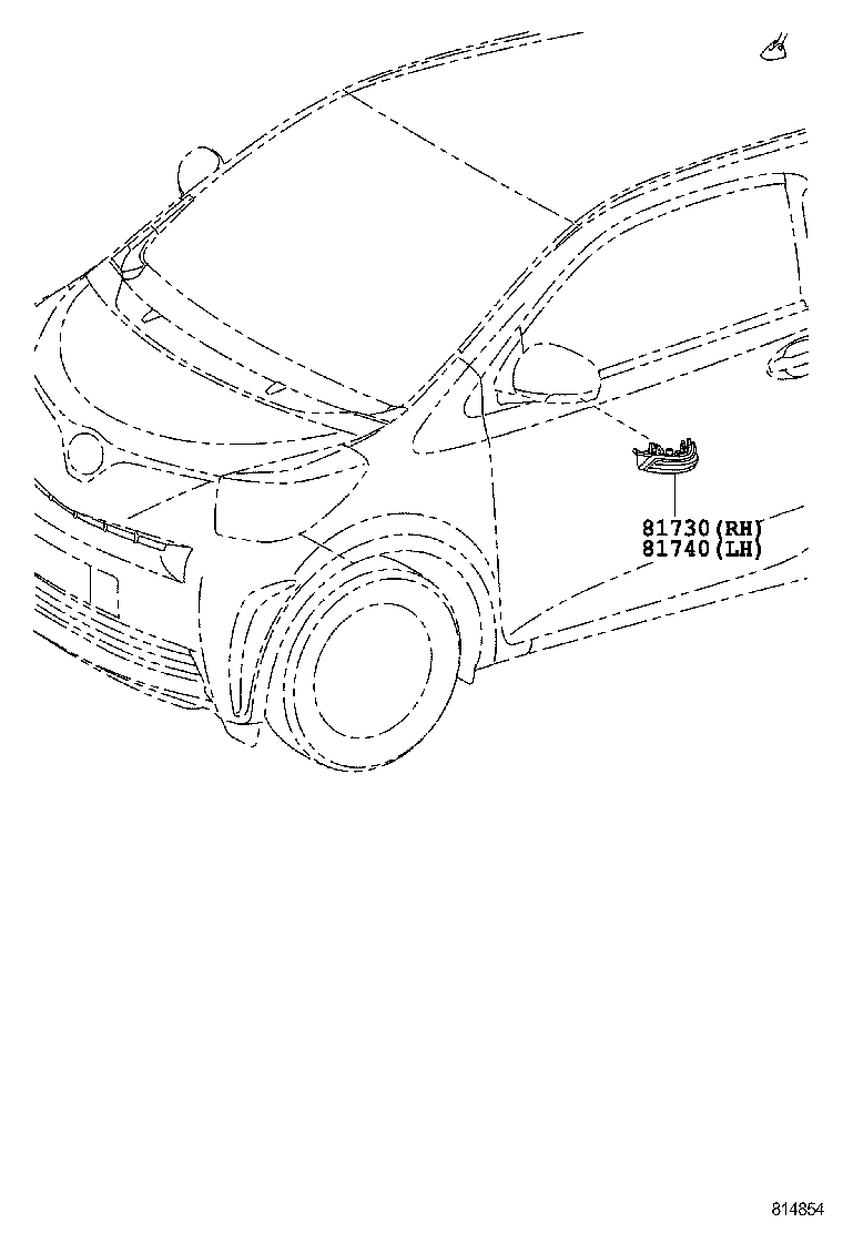  SCION IQ |  SIDE TURN SIGNAL LAMP OUTER MIRROR LAMP