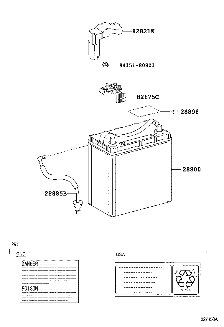  PRIUS V |  BATTERY BATTERY CABLE