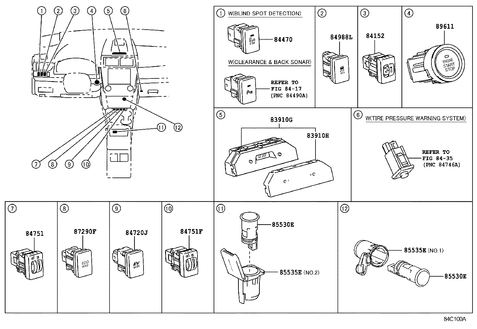  CAMRY HYBRID |  SWITCH RELAY COMPUTER