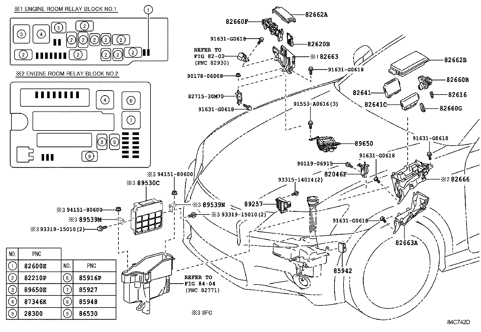  GS250 350 450H |  SWITCH RELAY COMPUTER