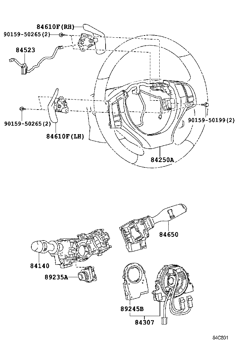  GS250 350 450H |  SWITCH RELAY COMPUTER