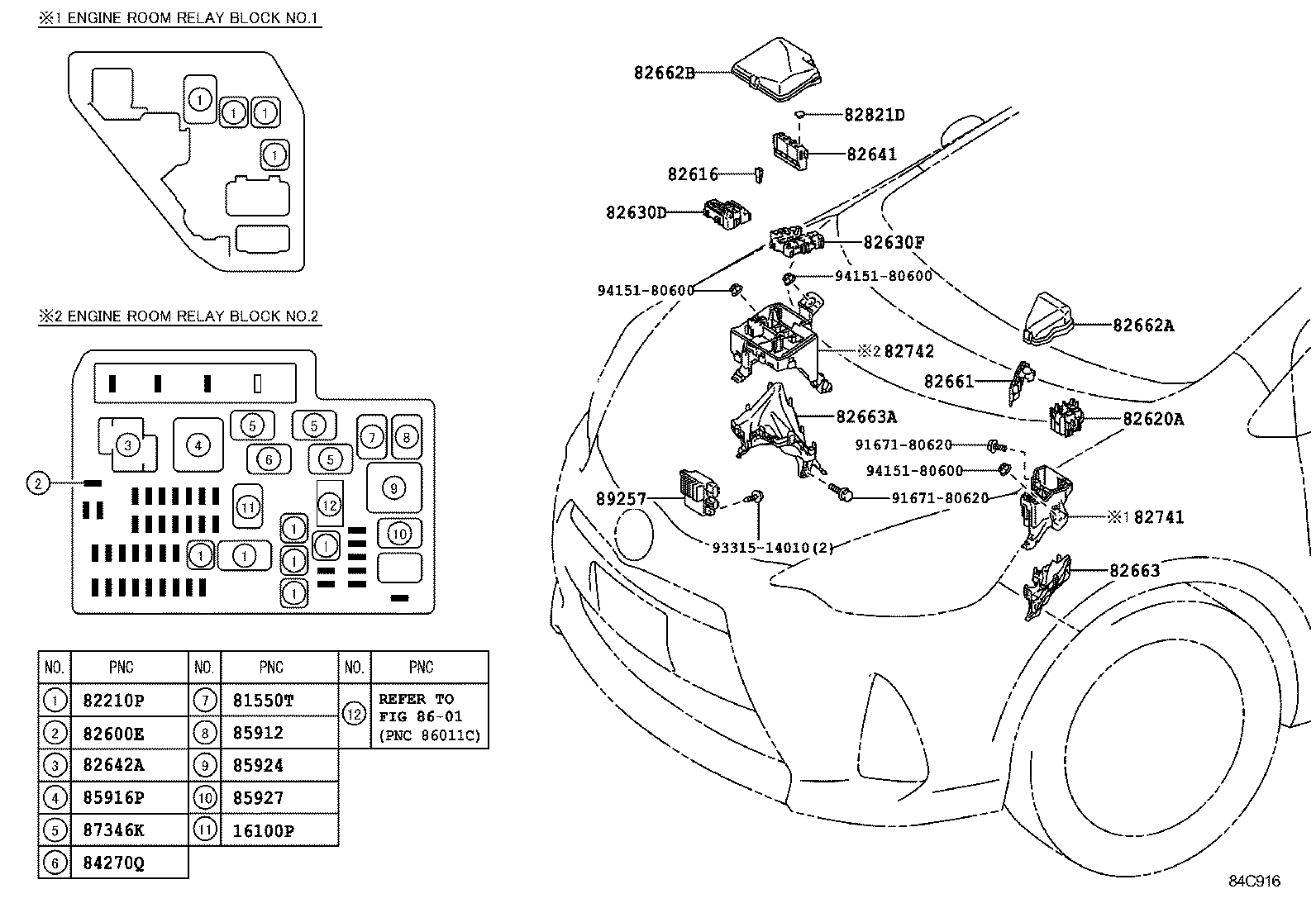  PRIUS C |  SWITCH RELAY COMPUTER