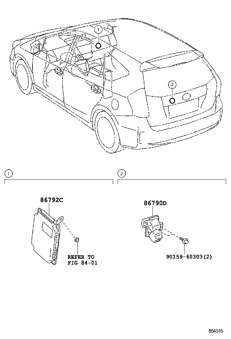  PRIUS V |  REAR MONITOR DISPLAY CAMERA