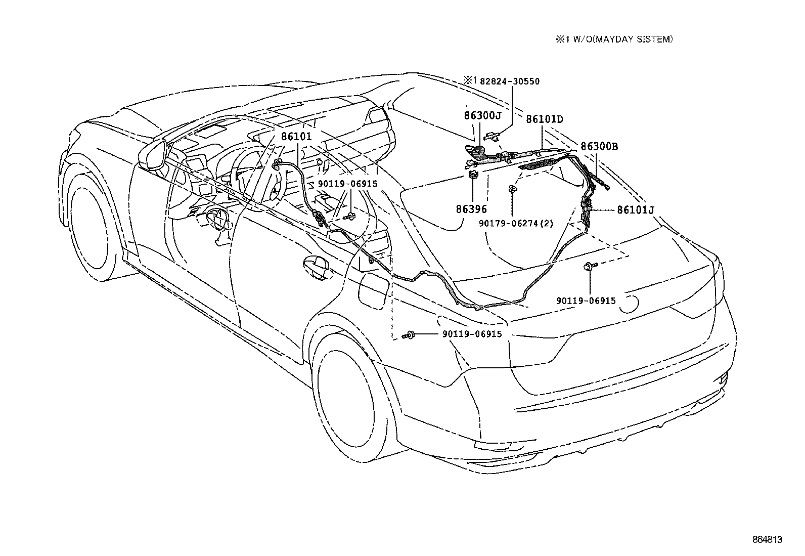  GS250 350 450H |  ANTENNA