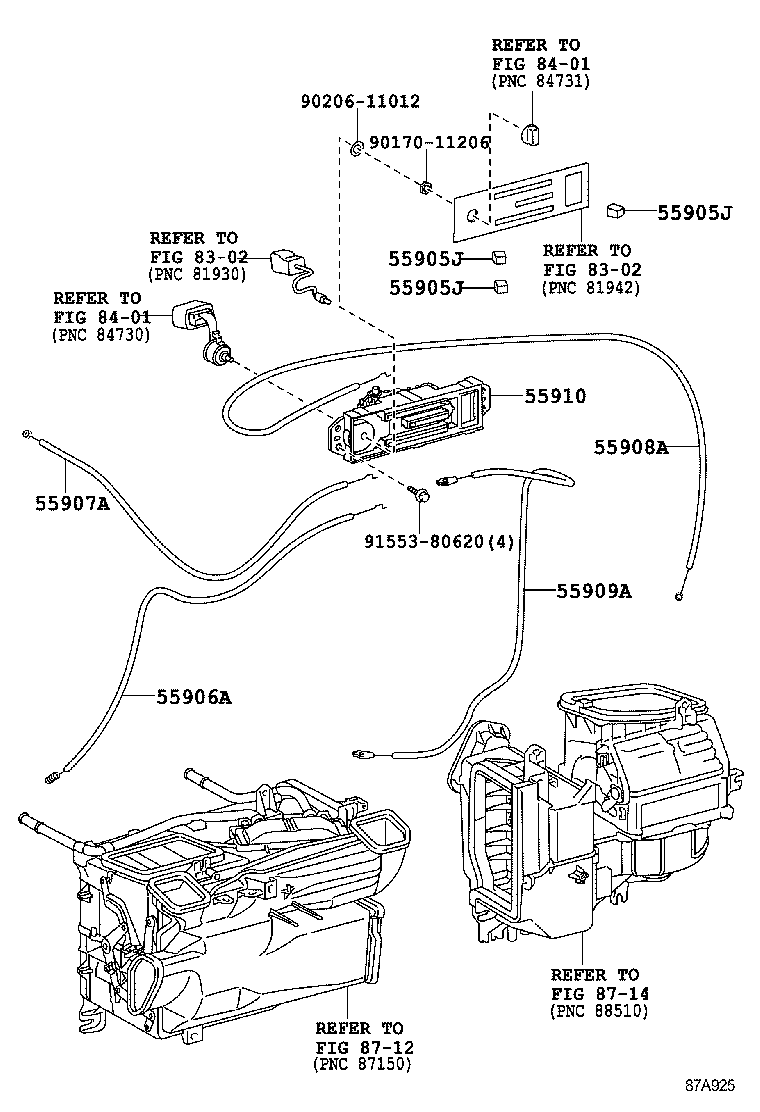  LAND CRUISER 70 |  HEATING AIR CONDITIONING CONTROL AIR DUCT