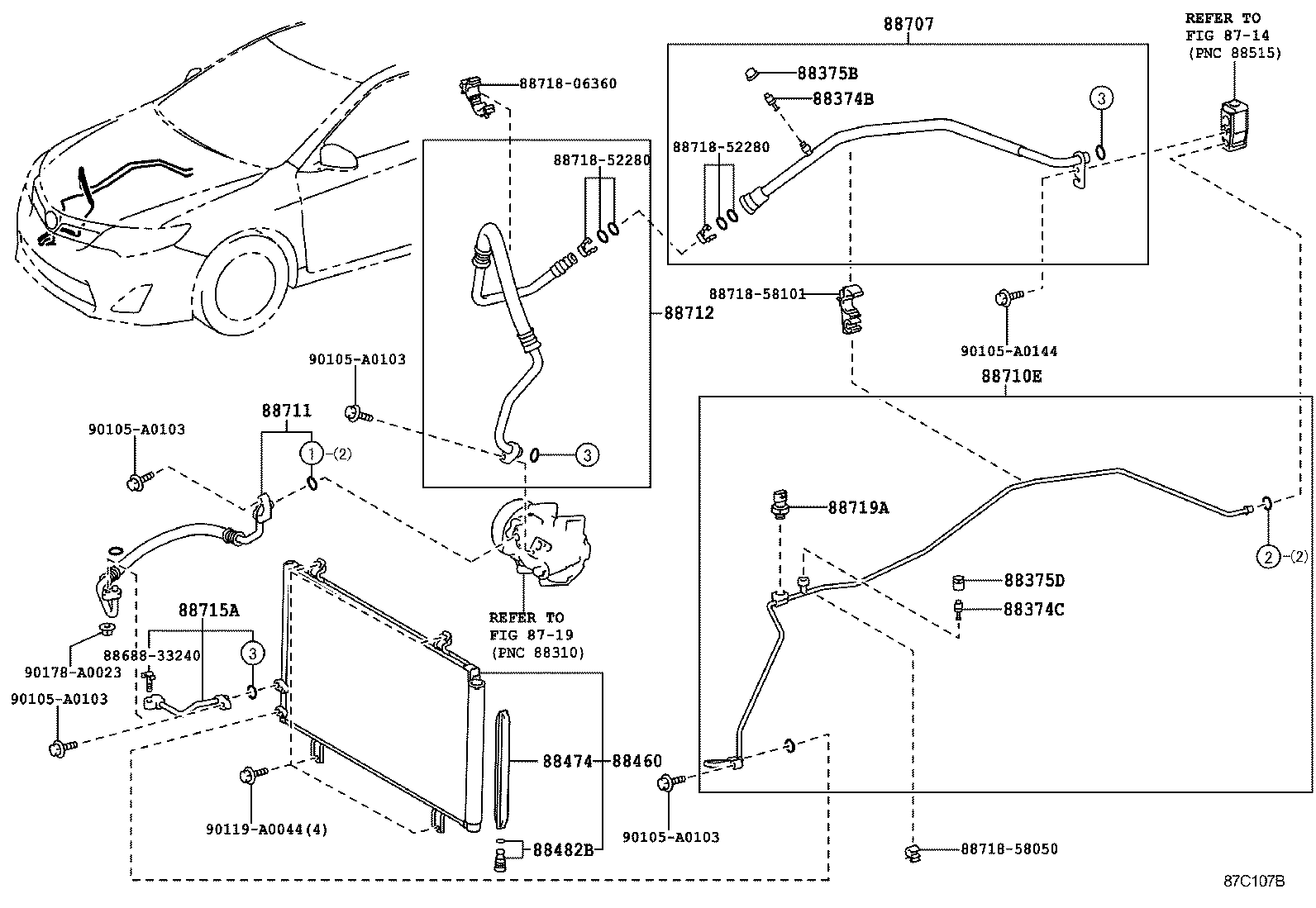  CAMRY |  HEATING AIR CONDITIONING COOLER PIPING