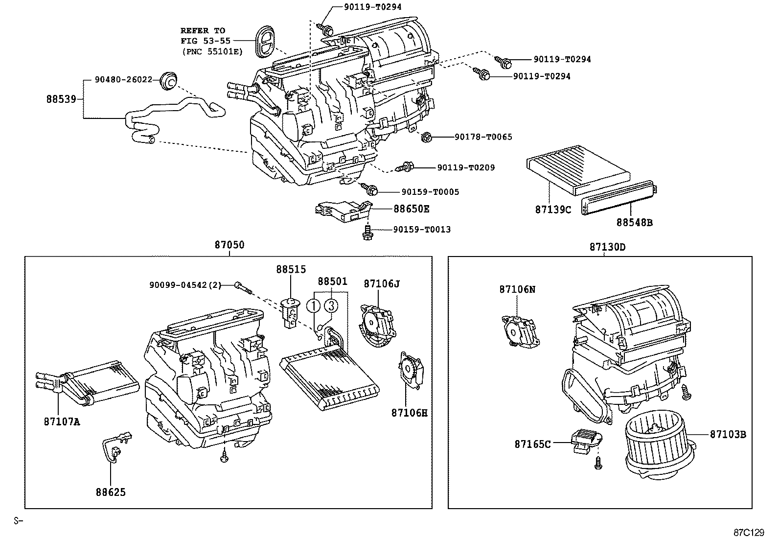  HILUX |  HEATING AIR CONDITIONING COOLER UNIT