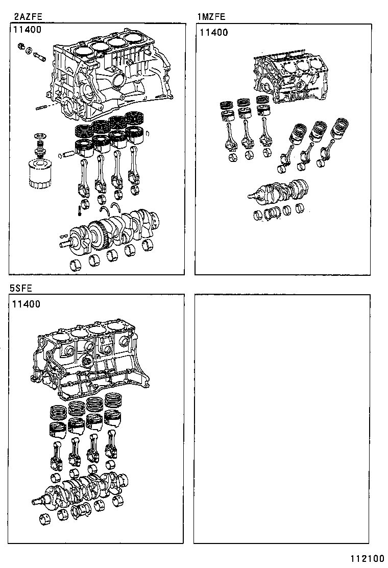  ES300 |  SHORT BLOCK ASSEMBLY