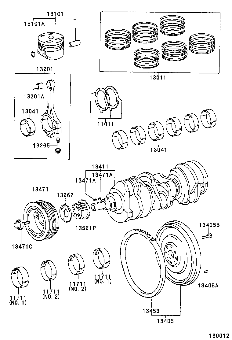  ES300 |  CRANKSHAFT PISTON