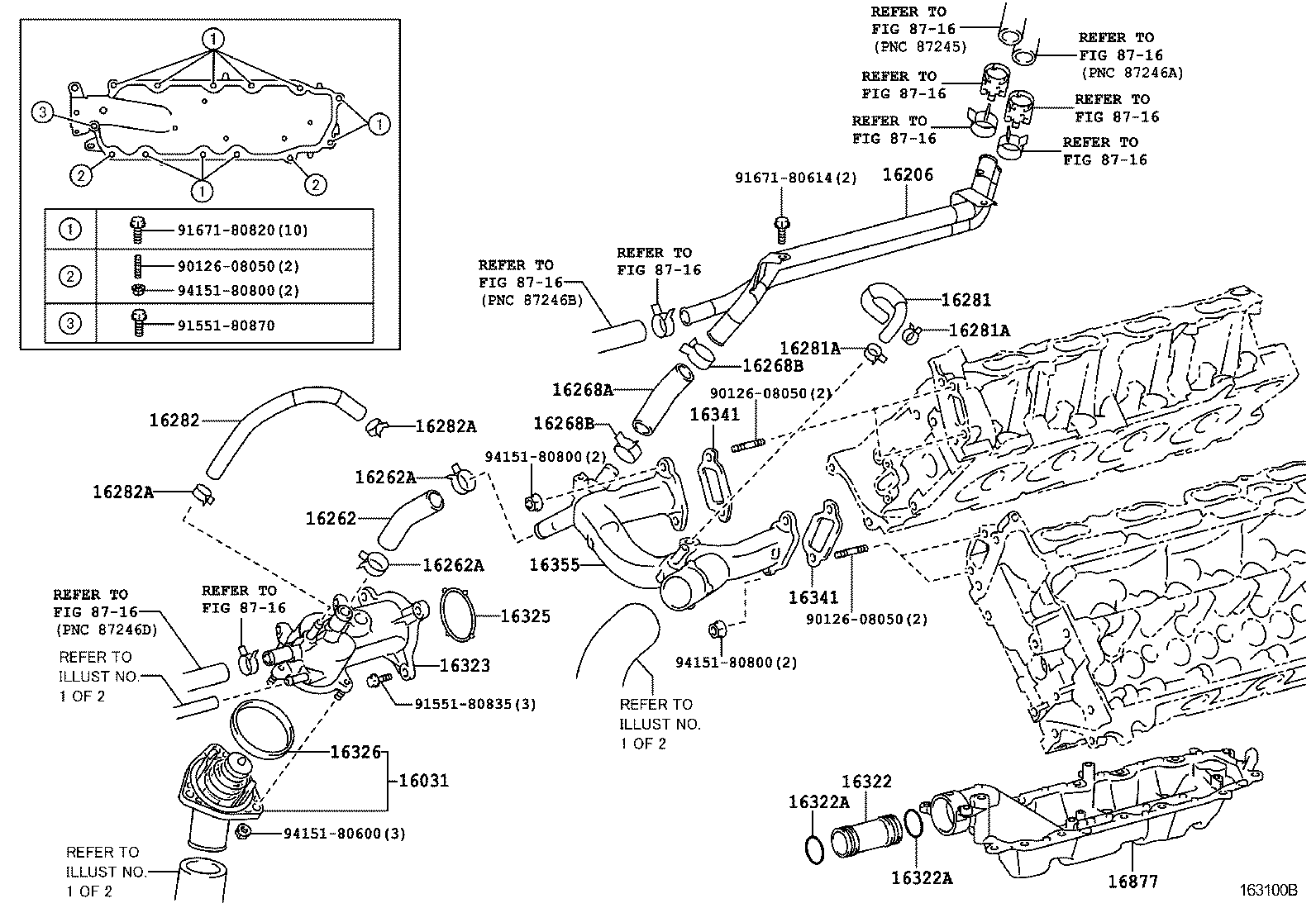  LS600HL |  RADIATOR WATER OUTLET