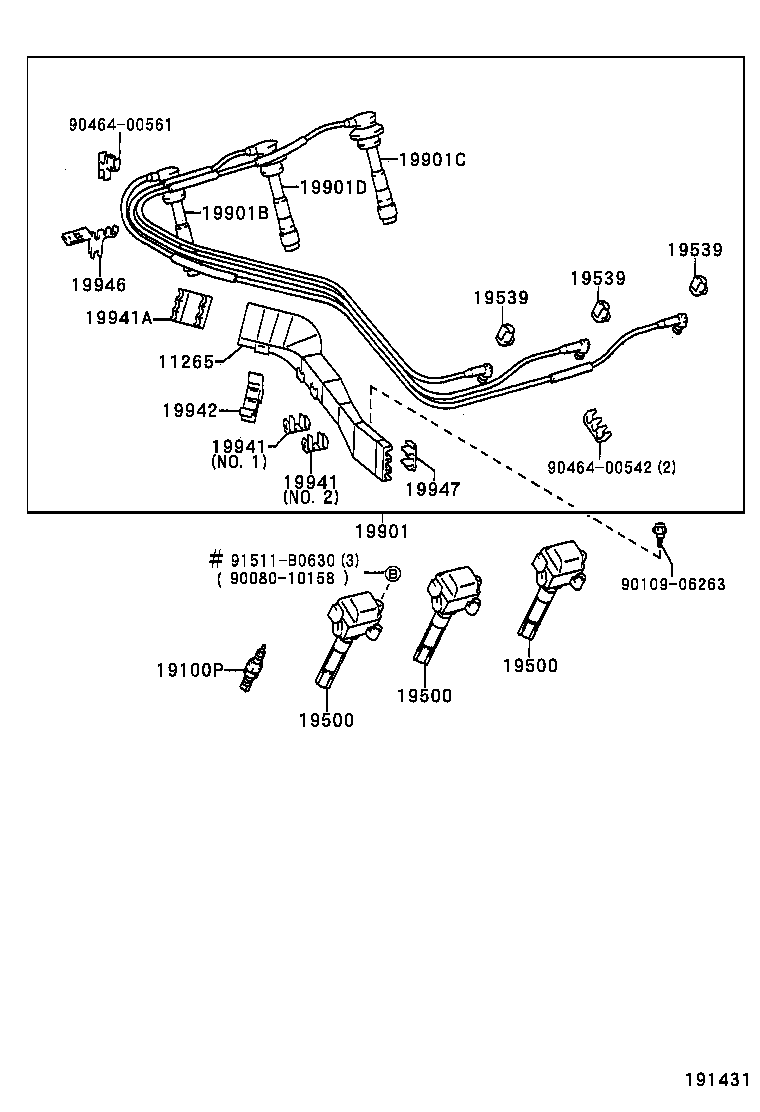  ES300 |  IGNITION COIL SPARK PLUG