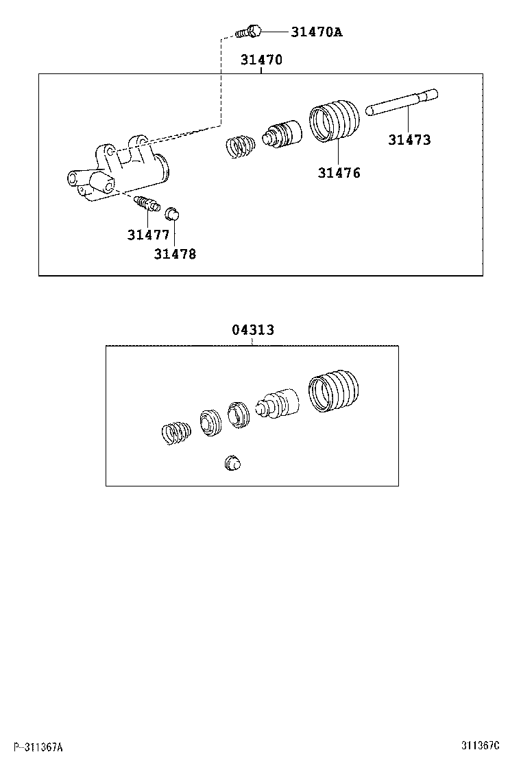  HILUX |  CLUTCH RELEASE CYLINDER