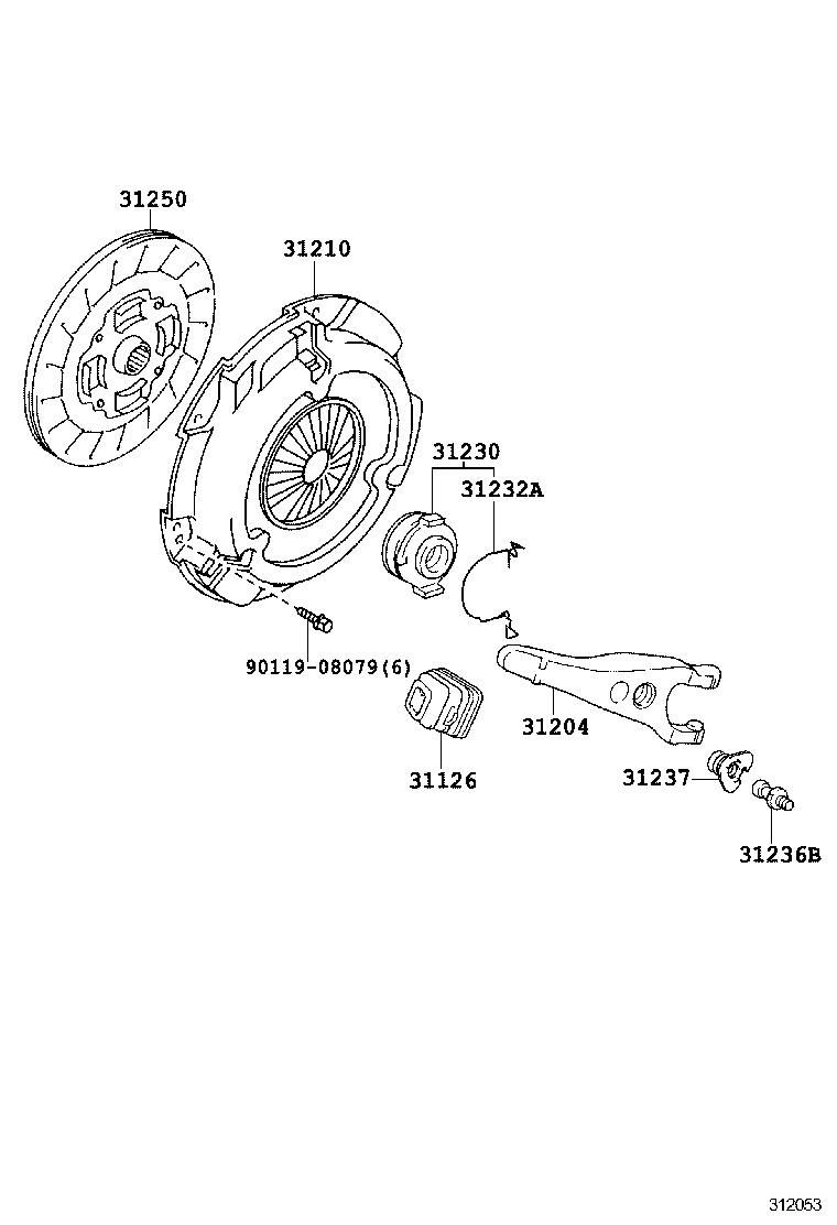  CAMRY NAP |  CLUTCH RELEASE FORK