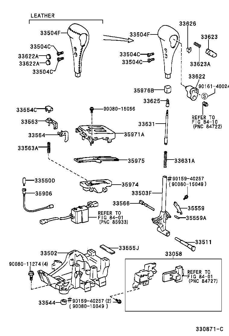  ES300 |  SHIFT LEVER RETAINER