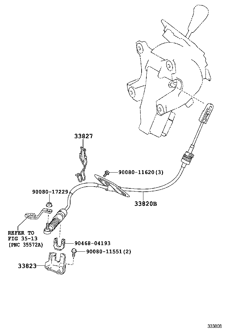  RX350 450H |  SHIFT LEVER RETAINER