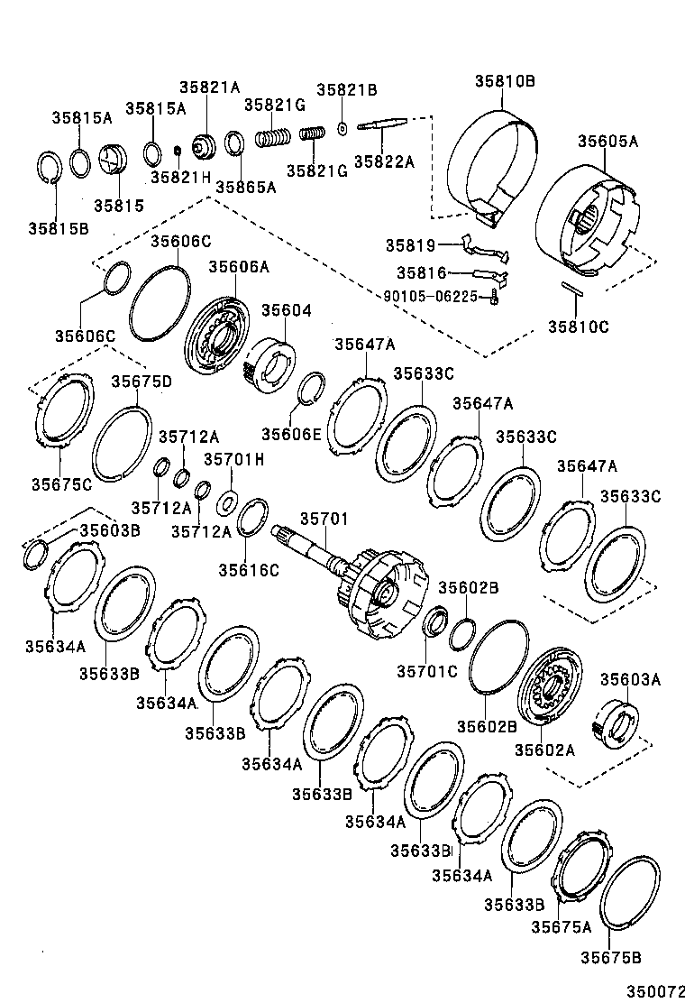  ES300 |  BRAKE BAND MULTIPLE DISC CLUTCH ATM