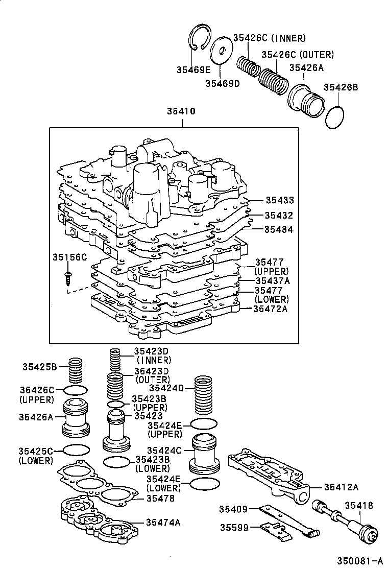  ES300 |  VALVE BODY OIL STRAINER ATM