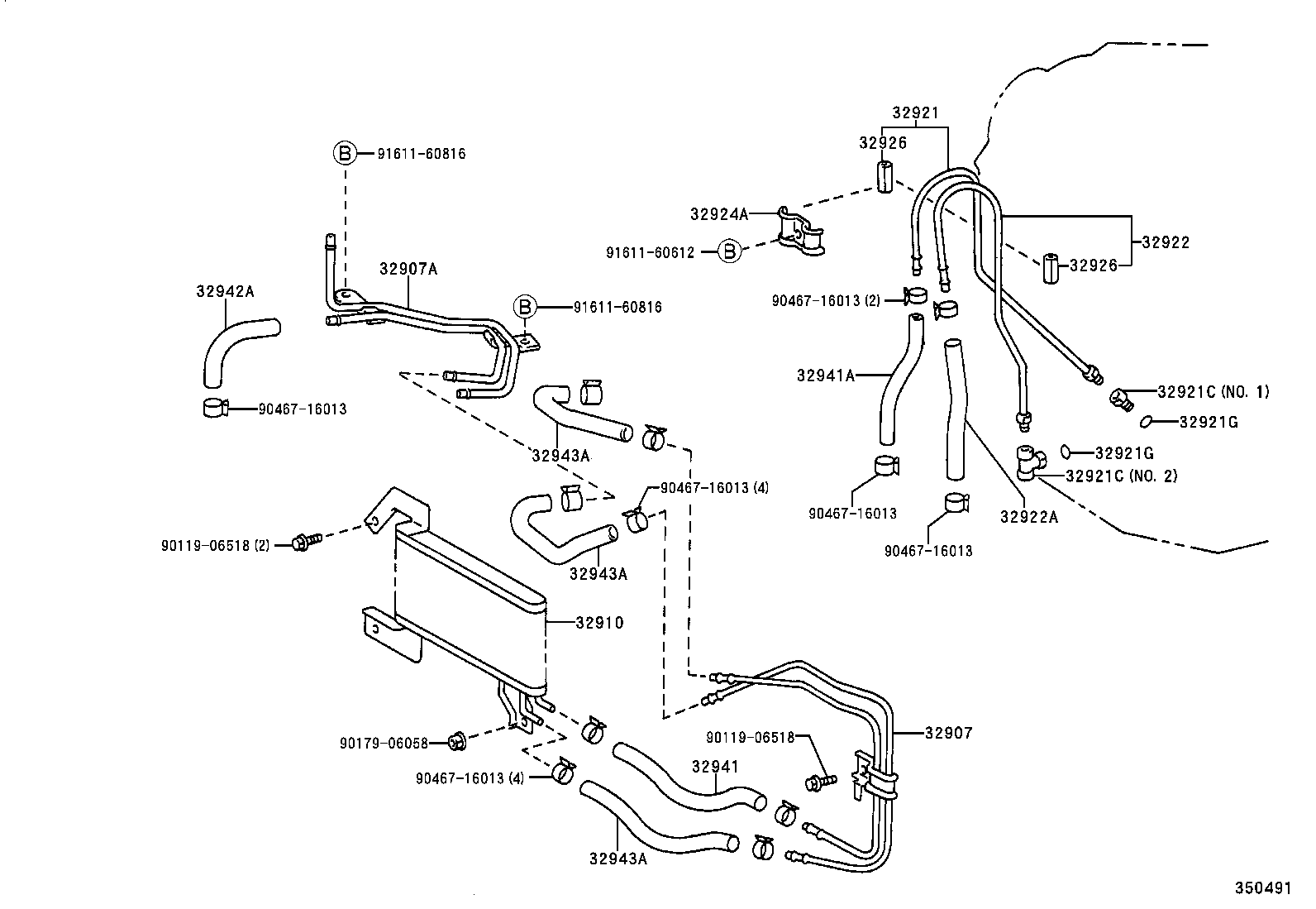  ES300 |  OIL COOLER TUBE ATM