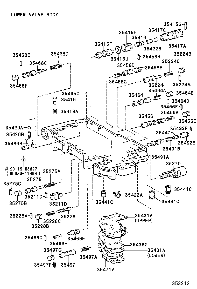  ES300 |  VALVE BODY OIL STRAINER ATM