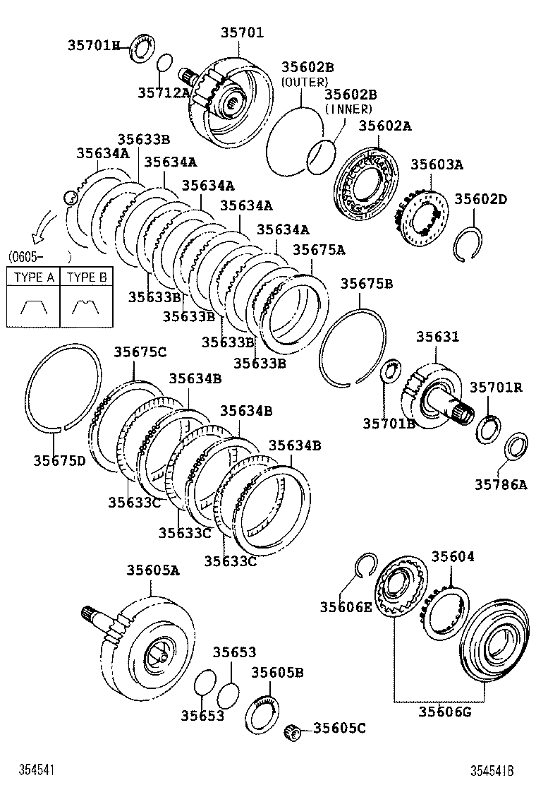  SCION TC |  BRAKE BAND MULTIPLE DISC CLUTCH ATM